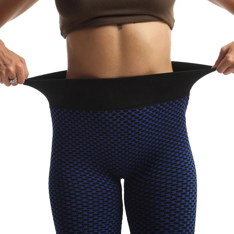 YSDNCHI Push Up Leggings Breathable Workout Capris Sport Leggins Seamless High Waist Mid-Calf Women Gym Fitness Yoga Clothing