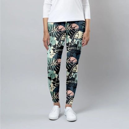 Fitness Leggings High Waist 3D Flowers Pattern Digital Print Casual Trousers Woman's Leggings