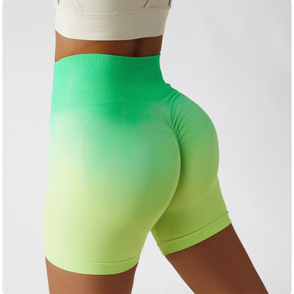 Summer Seamless High Waist Yoga Shorts Butt Lift Cycling Shorts Gym Shorts Women Pants Breathable Tie-dye Sports Leggings Women