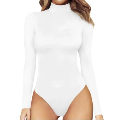 Women's Body Suit Long Sleeve Bathers Animal Patterns Tight Bodysuit Leopard bodysuit