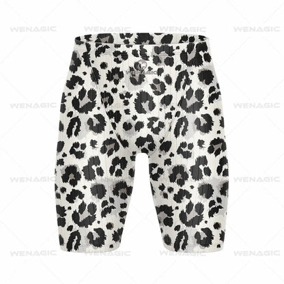Men's Swimming Jammer Swimwear Endurance Athletic Training Swimsuit Summer Beach Swimming Trunks Diving Surf Tight Shorts
