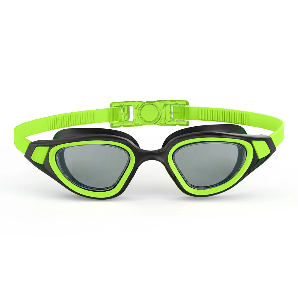 Professional Adult Anti-UV Swimming Goggles 180° Panoramic Electroplating Anti-Fog HD Lens Adjustable Silicone Swim Glasses