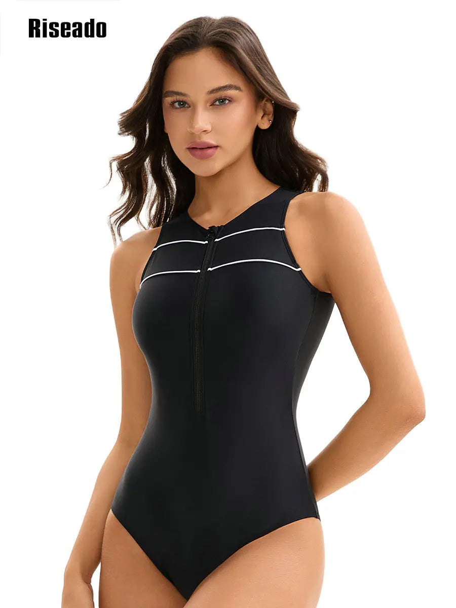Women's One-piece Swimsuit 1 Pieces Korean Indoor Swimwear  Beach Wear Bathing Suit