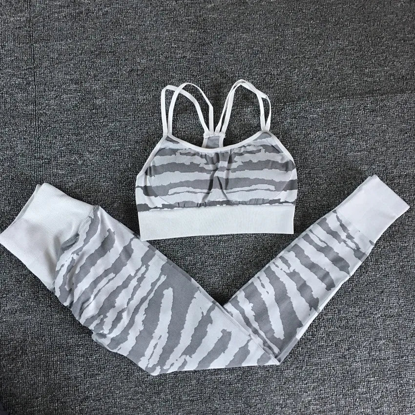 Women's Tiger Print Sports Bra & Leggings | Set or Separates
