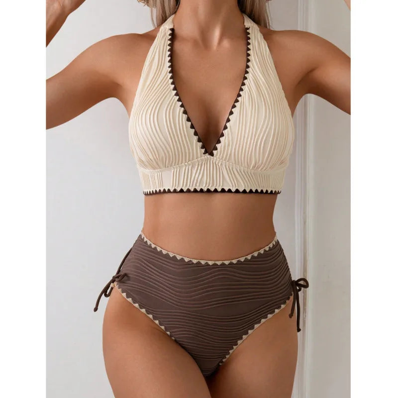 High Waist Bikinis Women's Swimwear Female Swimsuit For Swim Wear Bathing Suits Brazilian Bikini Set Beachwear Pool Bather