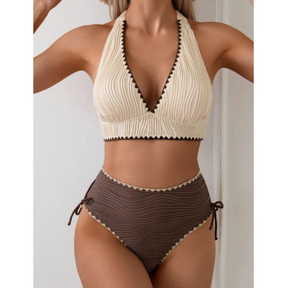 High Waist Bikinis Women's Swimwear Female Swimsuit For Swim Wear Bathing Suits Brazilian Bikini Set Beachwear Pool Bather