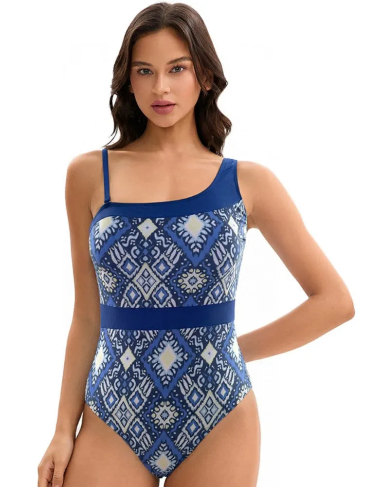 High Waist Swimsuit Women Summer Bathing Suit Bikini Set Sleeveless Swimwear Women Beach Swimming Suit For Female