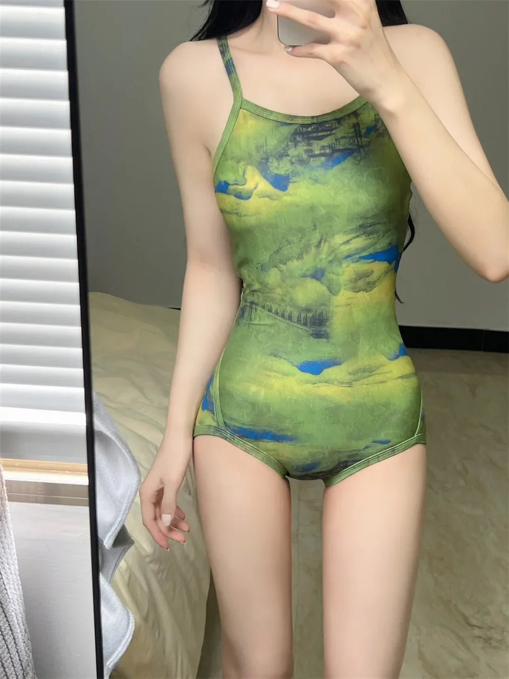 Professional Racing Swimsuit Hot Sale Of The Season Model Sensual Triangle One-Piece for Women Thermal Spa Beach Swimming Pool