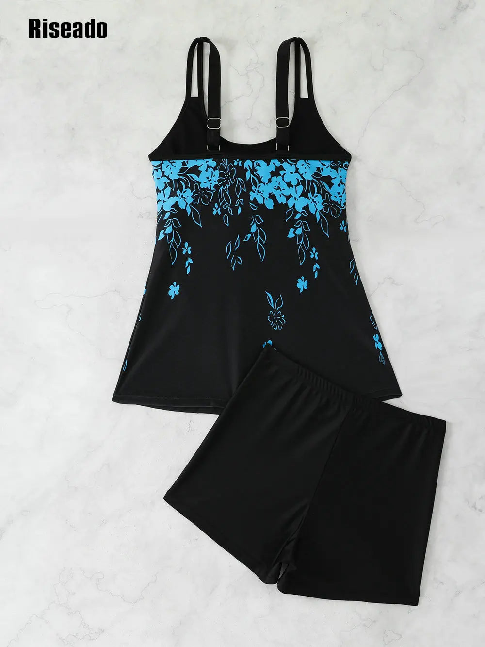 Tankini Swimsuits for Women, Bathing Suits with Shorts, Modest Swim Dress Two-piece Beachwear