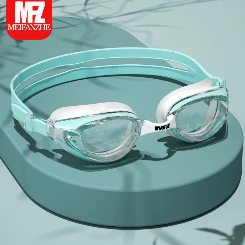 Small Frame Waterproof Anti-fog Adjustable Swimming Goggles for Men and Women