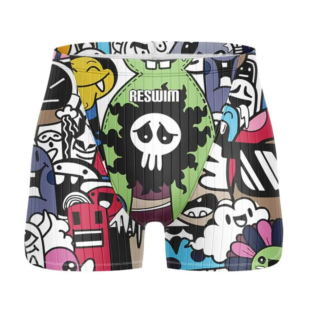 Men's Printed Swim Jammer Shorts