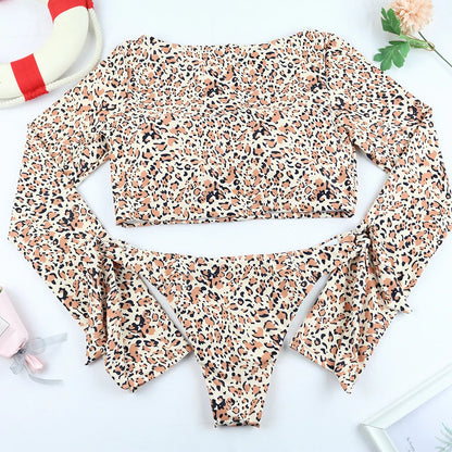 Women Swimsuit Female Swimwear Long Sleeve Bikini Set Brazilian Beachwear Surfing Swimming Bathing Suit