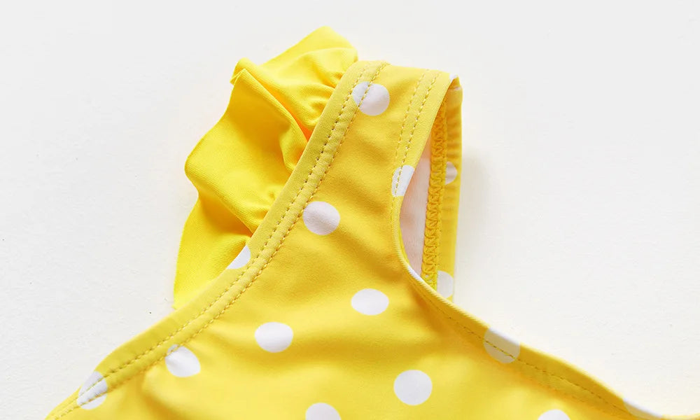 Kids Swimwear for Girls Flamingo Print One-pieces Swimming Suit Summer Beach Swimsuit Children Infant Bathing Suit Bikini