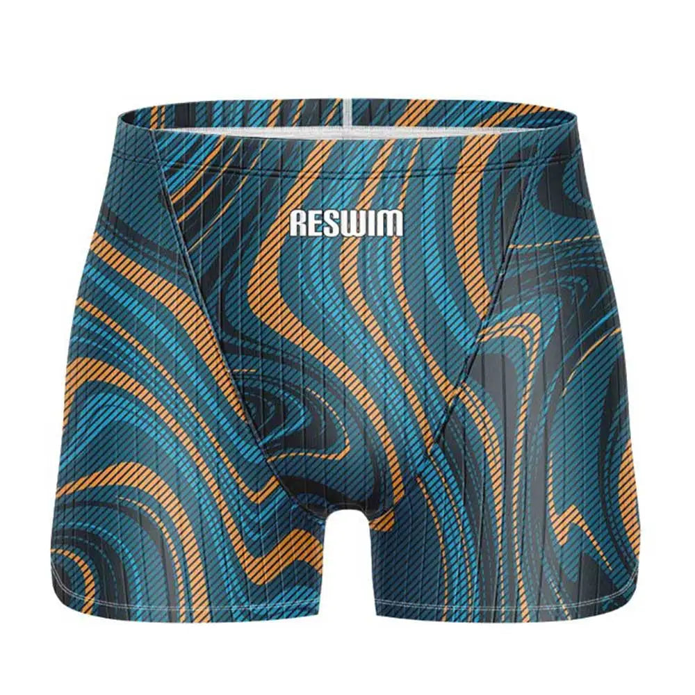 Men's Jammer Swimsuit Swimming Trunks Swim Short Beach Tights Shorts Summer Quick Dry Pants Swimwear Sports Surfing Pants