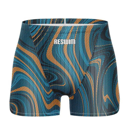 Men's Jammer Swimsuit Swimming Trunks Swim Short Beach Tights Shorts Summer Quick Dry Pants Swimwear Sports Surfing Pants