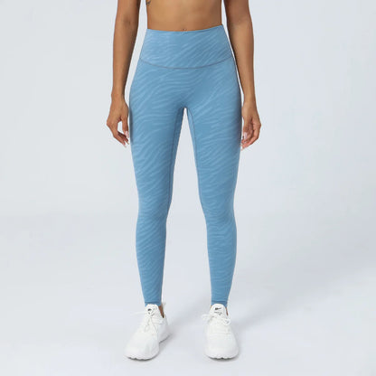 Women High Waist Yoga Pants Buttery Soft Zebra Stripe Printed Sports Leggings Breathable Workout Running Tights Sportswear