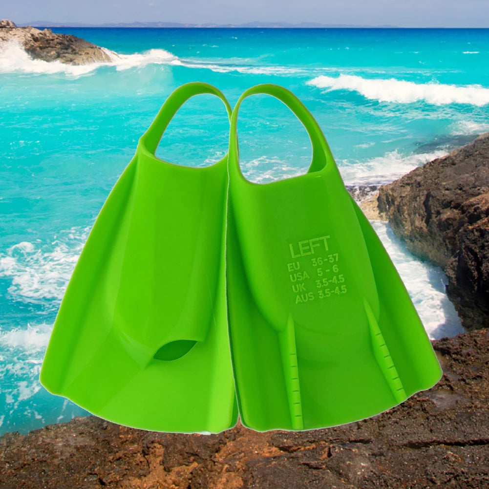 Durable Soft Swimming Fins Comfortable Non-Slip for Outdoor Pool Diving Snorkeling Training Fins Dive Gear Footwear