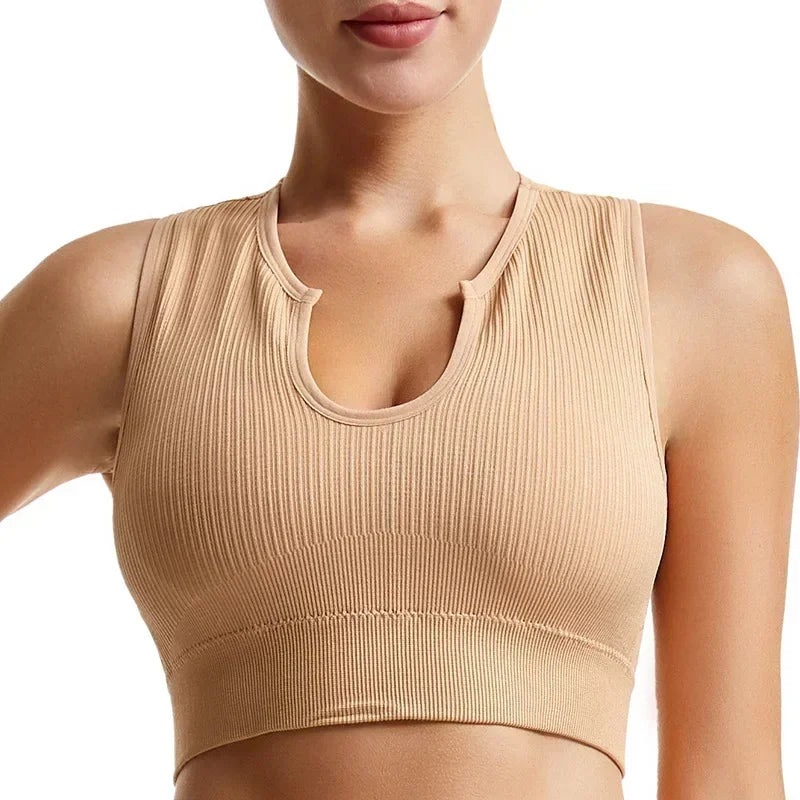Sports Bra and Shorts Set Women Deep U-neck Push Up Gym Jogging Yoga Fitness Shockproof Vest Crop Tops Female Sport Bras Set for Women