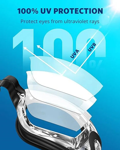 Professional Adult Anti-fog Swimming Goggles with Earplugs Men Women Swim Leak Proof Adjustable UV Protection Eyewear