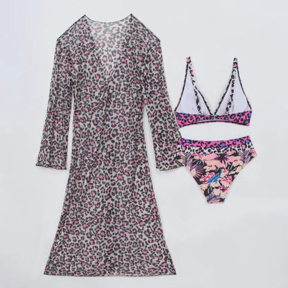 Bikinis Female Swimsuits Women Three-Piece Swimwear Beach Swimming Wear Bathing Suits Brazilian Bikini Set Pool Bather