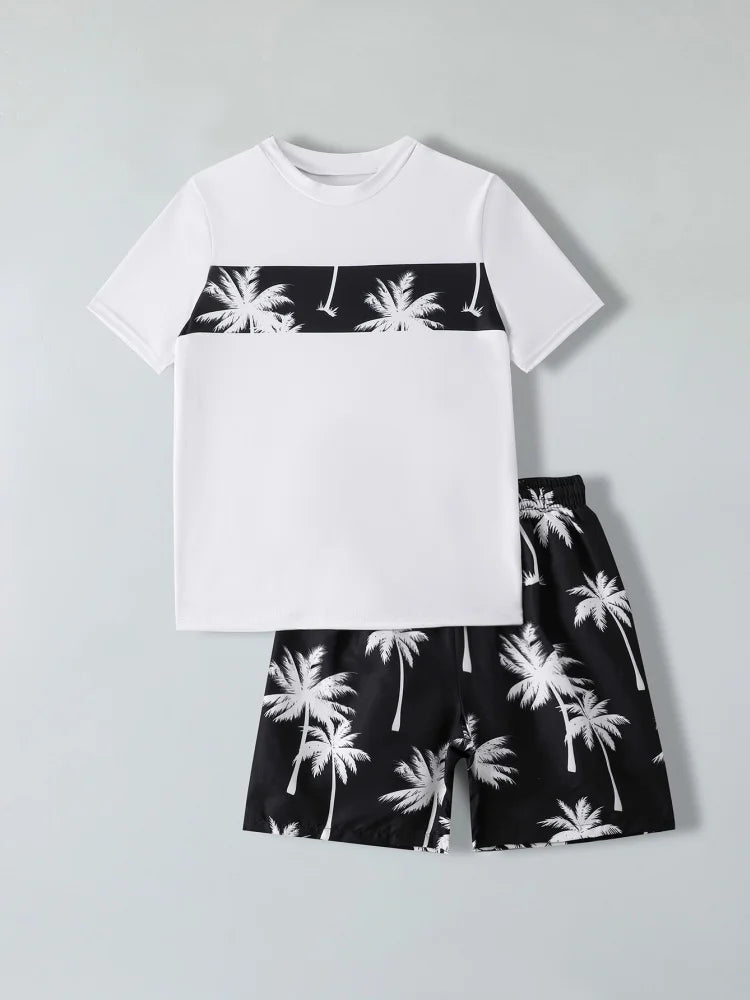 Boys' Two-Piece Swim Set with Shorts