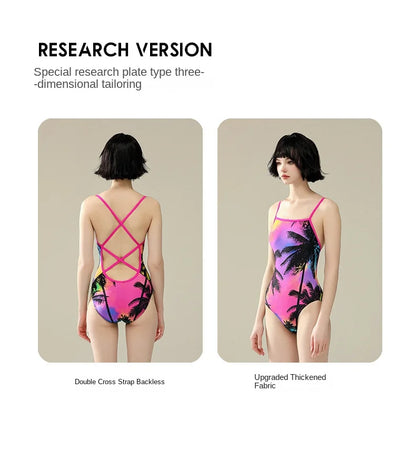 One-piece Racing Swimsuit Women Triangle Professional Training Swimming Pool Advanced Feeling Spa Swimwear
