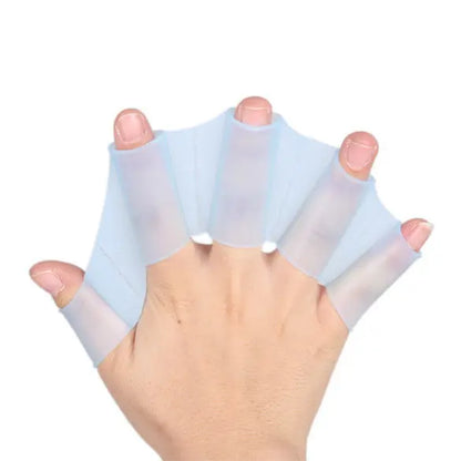 1Pair Unisex Frog Type Silicone Girdles Swimming Hand Fins Flippers Finger Webbed Gloves Paddle Water Sports Accessories