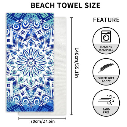 Microfiber Blanket Quick Drying Beach Towels Oversized Printing Towel Super Absorbent Pool Towel Blanket Boho Absorbent Towel
