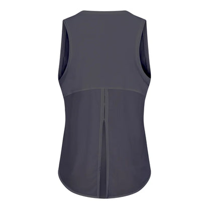 Women Summer  Open-Back Yoga Vest for  Loose-Fit and Moisture-Wicking Sleeveless   Running Fitness Shirt