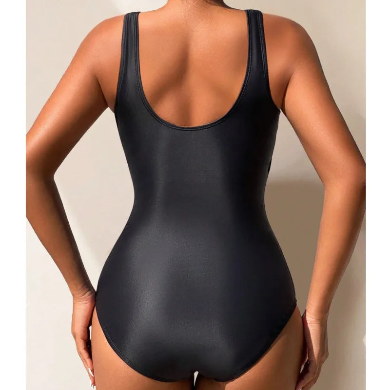 One-Piece Large Swimsuits Closed Plus Size Swimwear Push Up Female Body Bathing Suits For Pool Beachwear Women's Swimming Suit