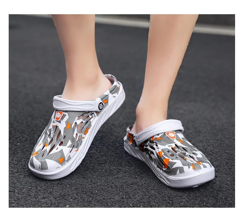 Men Sandals Light EVA Men's Casual Shoes Hole Shoes Clogs Home Garden Outdoor Male Beach Flat Slippers Big Size 49