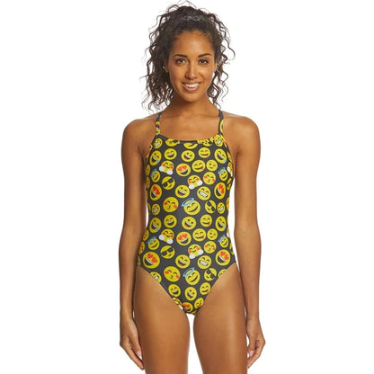 Colourful Designs Women One-piece Suit Swimwear Functional Swimsuit Training Triathlon Tights Swimming Beach Wear