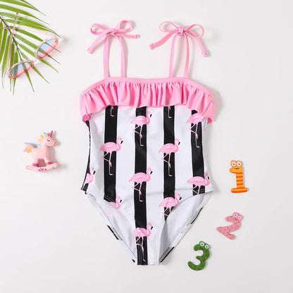 Girls Swimsuit Summer One Piece Bathing Suit Baby Swimwear Kids Girl Bikini Sets Children's Swimming Clothes Beachwear