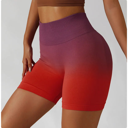 Summer Seamless High Waist Yoga Shorts Butt Lift Cycling Shorts Gym Shorts Women Pants Breathable Tie-dye Sports Leggings Women