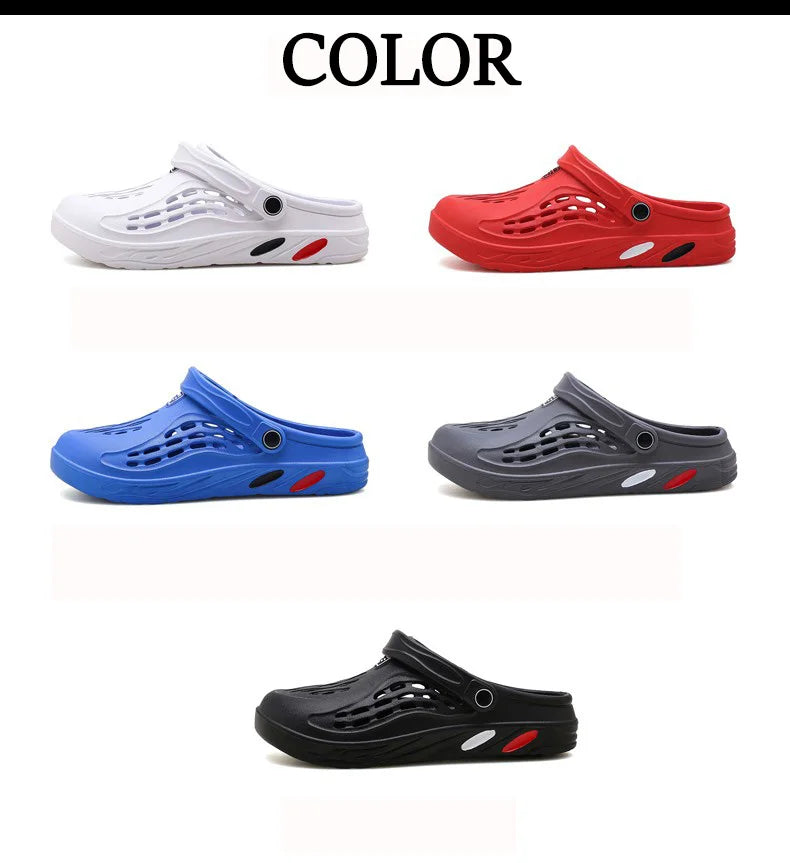 Men Sandals Light EVA Men's Casual Shoes Hole Shoes Clogs Home Garden Outdoor Male Beach Flat Slippers Big Size 49