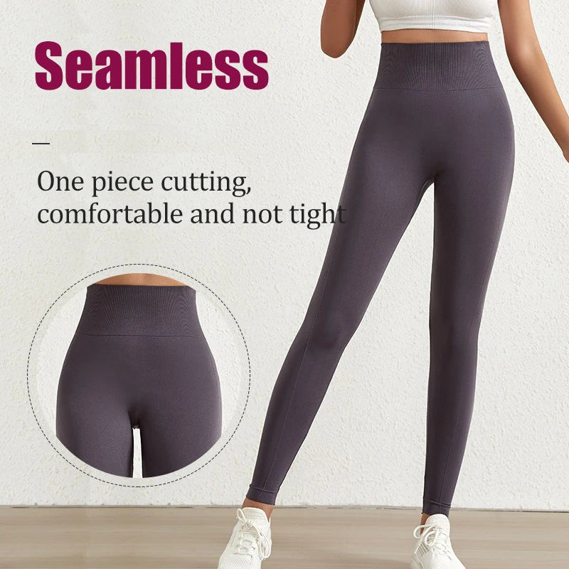 Aiithuug Printed Yoga Leggings Women's Quick Drying Butt Lifter Leggings Seamless High Waisted Tight Hem Workout Fitness Pilates