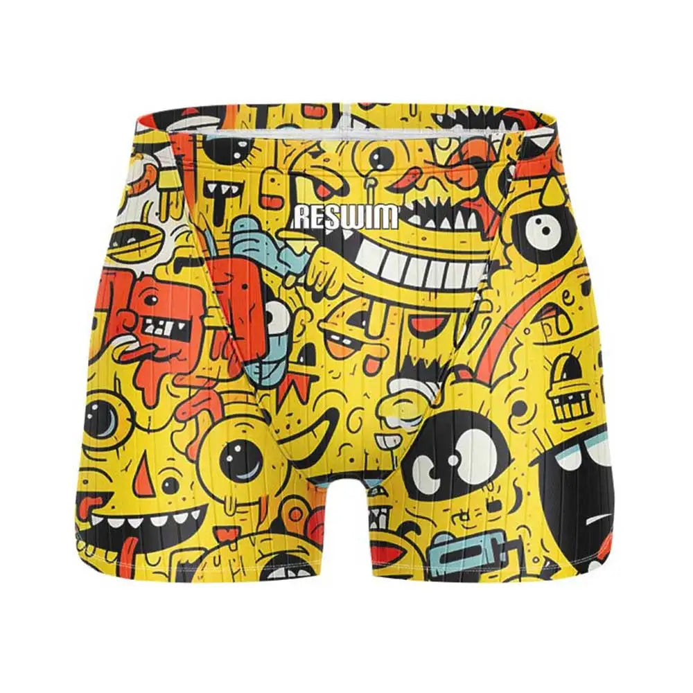 Men's Printed Swim Jammer Shorts