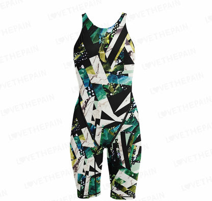 Competition Training Swimwear Tech Suits Neck To Knee Tech Suits Women Open Back Comfort Straps Swimsuit Jumpsuit Swimsuit
