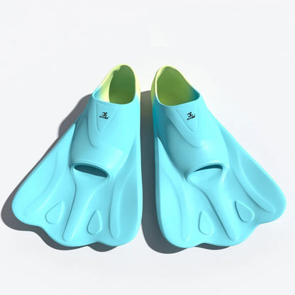 Adult Teens Kids Childrens Professional Snorkeling Diving Swimming Fins Frog Silicone Short  Flippers Diving Scuba Equipment