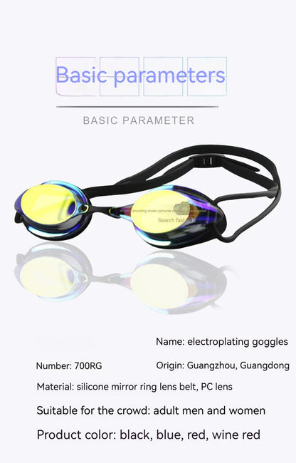 Water Sports Racing Anti-Fog Waterproof High-Definition Swimming Goggles Men'S And Women'S Swimming Goggles Swimming Supplies