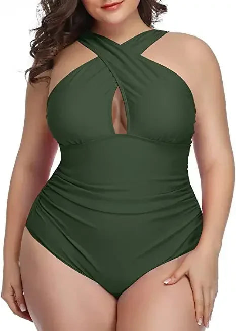 One-Piece Swimsuit for Women Size L-3XL Ladies Push Up Swimwear Swimming Suits Bathing Beachwear Bathers