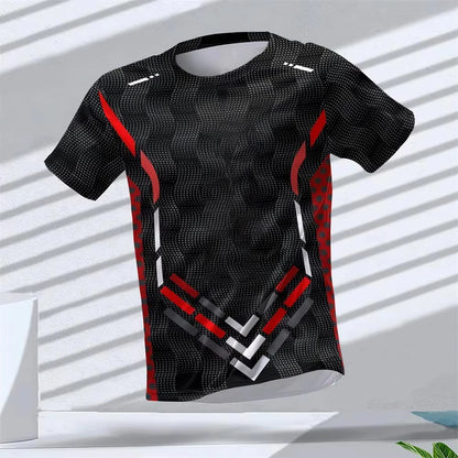 Gym Summer Quick Dry Breathable Men's T Shirt Outdoor Run Fitness Sports Short Sleeve Casual O-Neck Men Gym Sportswear T-Shirt