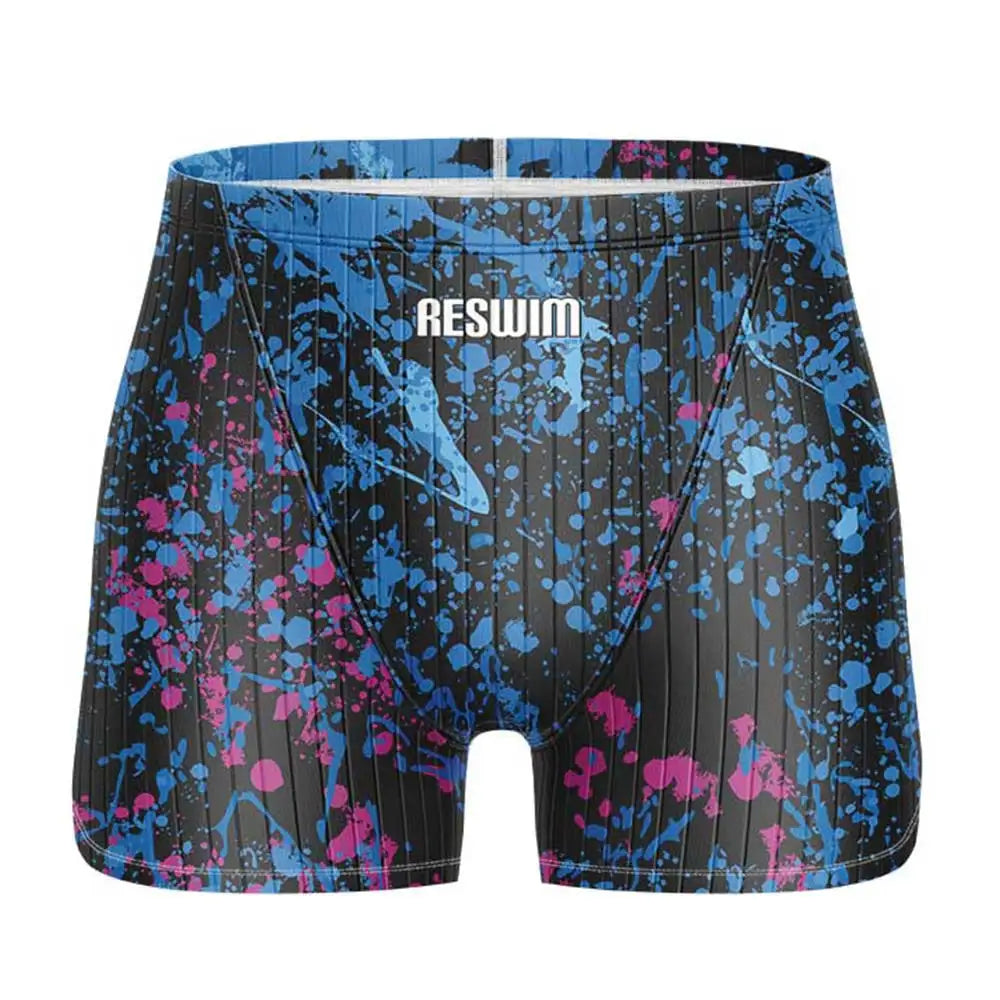 Men's Swim Jammer Swimsuit Shorts Swimming Trunks Athletic Training Swimwear Man Endurance Beach Tights Swimsuit Size 6XL