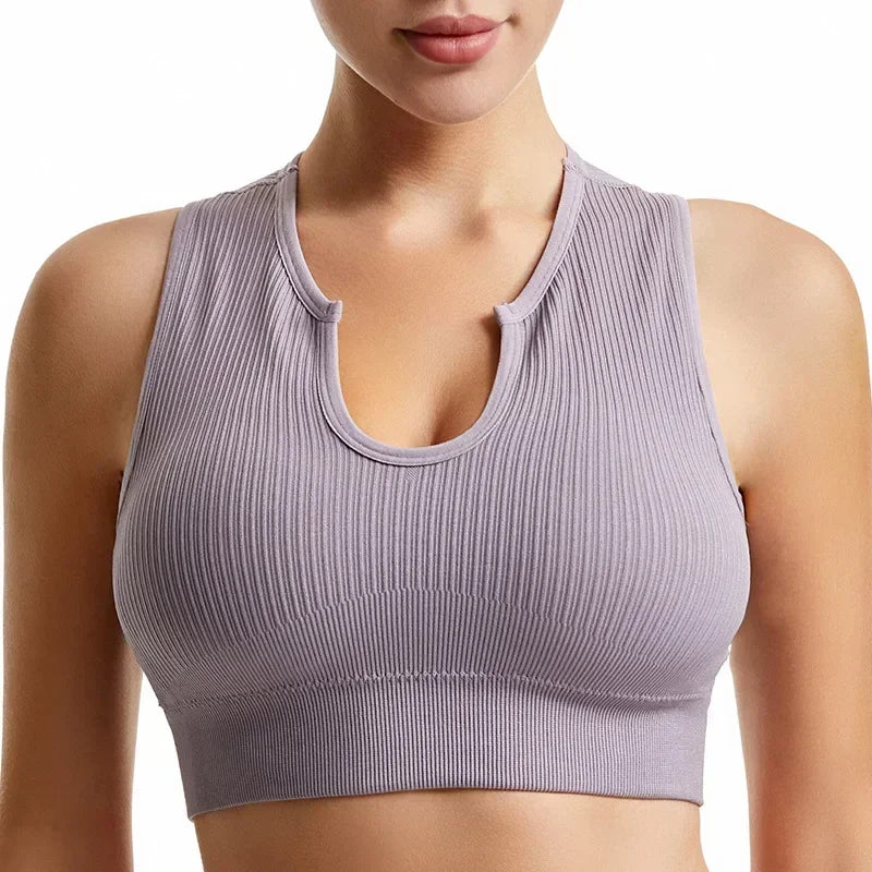 Sports Bra and Shorts Set Women Deep U-neck Push Up Gym Jogging Yoga Fitness Shockproof Vest Crop Tops Female Sport Bras Set for Women