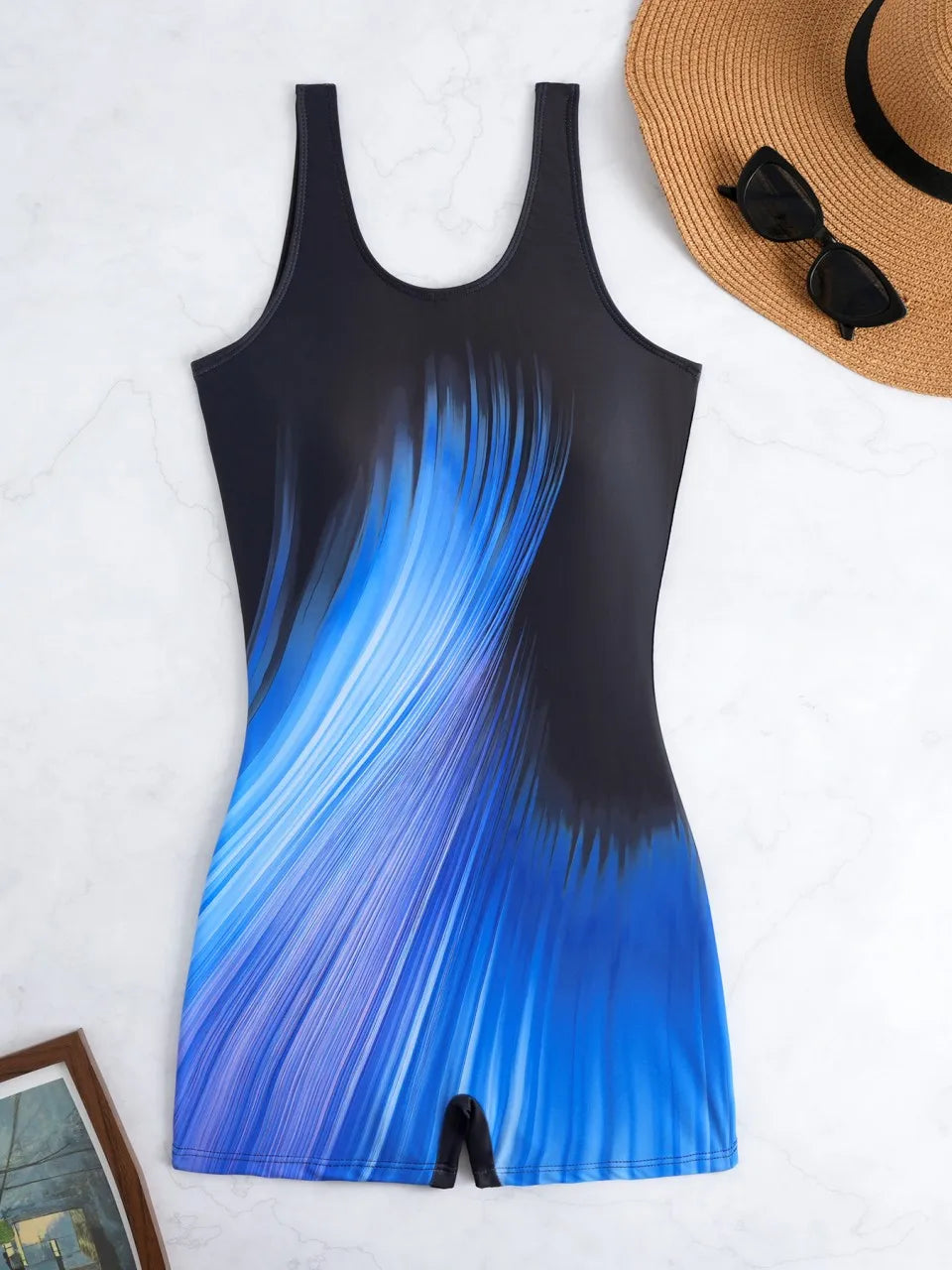 Printed Swimsuit Women One Piece Surfing Swimwear Female Diving Clothes Bathers Bathing Swimming Suit Padded Beachwear
