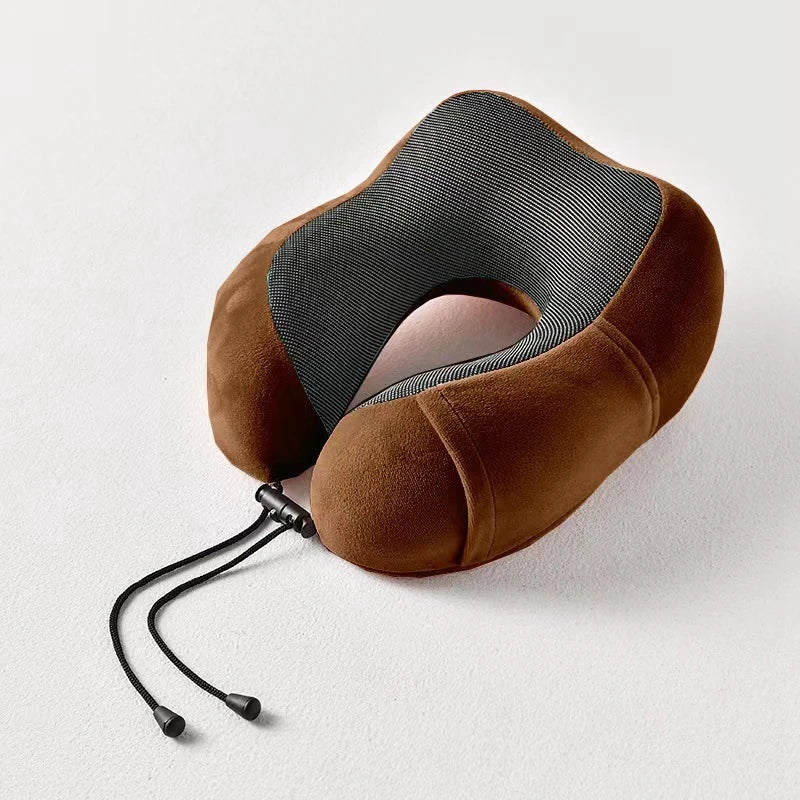 U Shaped Memory Foam Neck Pillows Soft Cervical Orthopedic Pillow Travel Essentials For Airplane Massage Neck Cushion