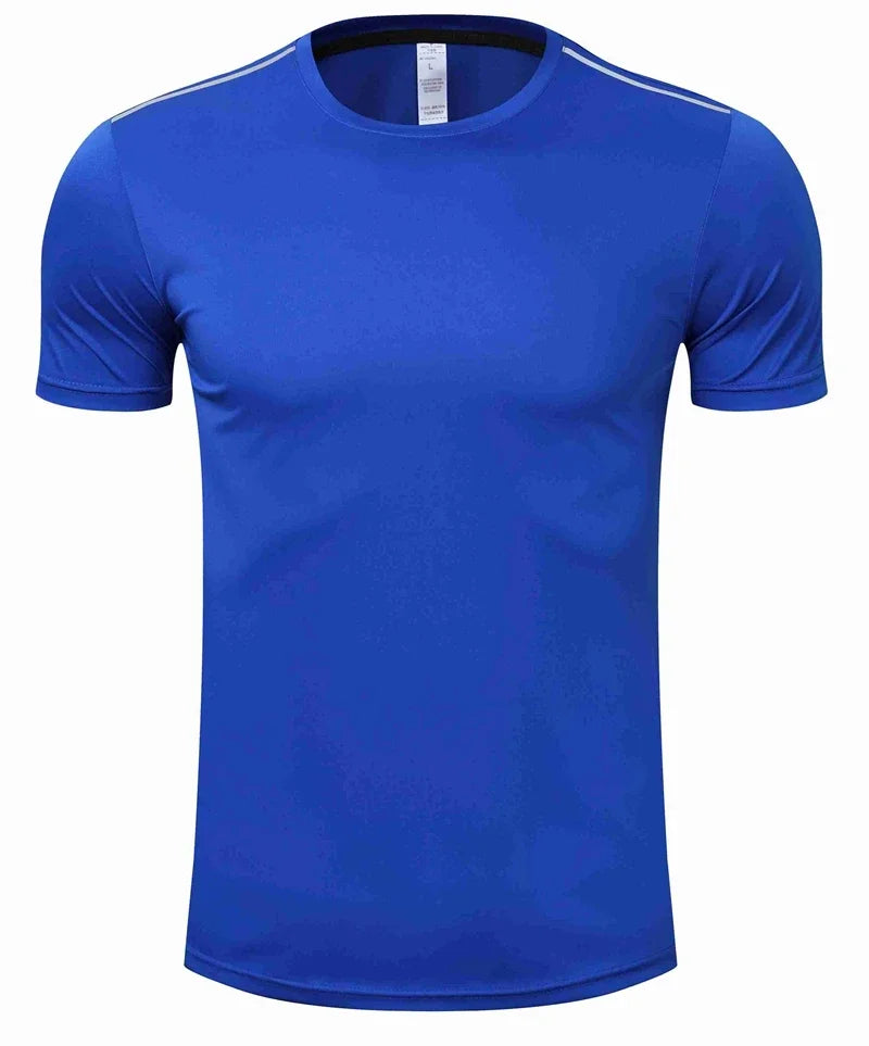 High quality spandex Men Women Kids Running T Shirt Quick Dry Fitness Shirt Training exercise Clothes Gym Sports Shirts Tops