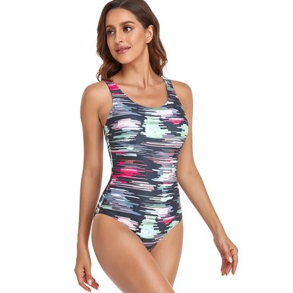 One Piece Large Swimsuits Closed Plus Size Swimwear Sports Female Body Bathing Suits For Pool Beach Women's Swimming Suit