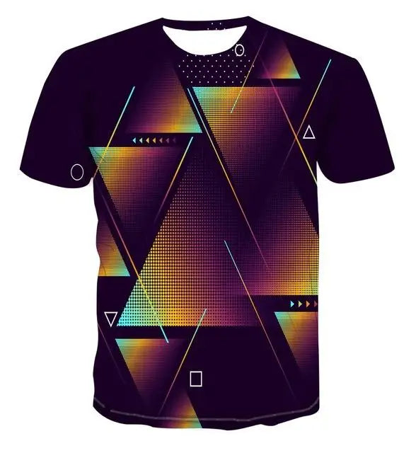 Men's 3d T-shirt Casual Short-sleeved O-neck Fashion Funny Printing T-shirt Men and Women T-shirt High-quality