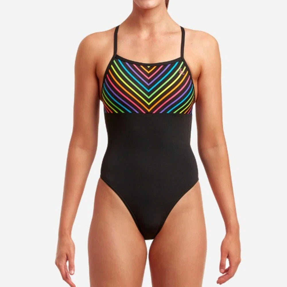 Women Swimsuit Triathlon Back One-piece Suit Swimwear Wear Functional Training Swimsuit Sports Swimming Pool Bathers